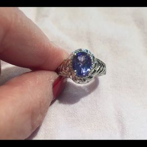 Tanzanite 1.60 ct. Sterling Silver Ring-Size 8